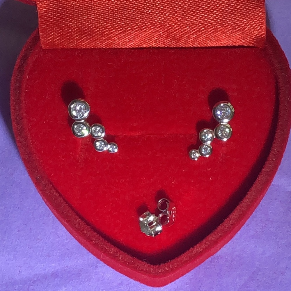 925 Sterling Silver Brilliant Diamond Burst Pave Topaz